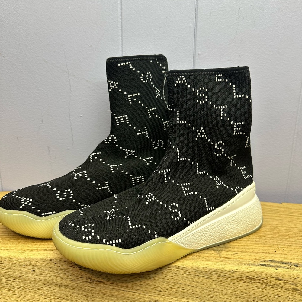 Stella McCartney Loop Monogram Sock Sneakers